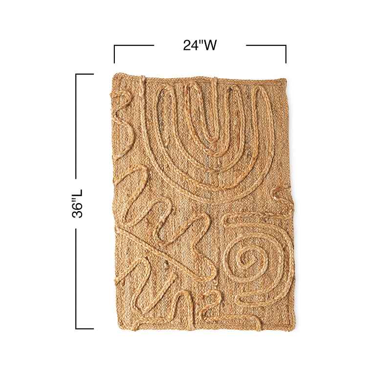 Woven Scatter Rug - Jute